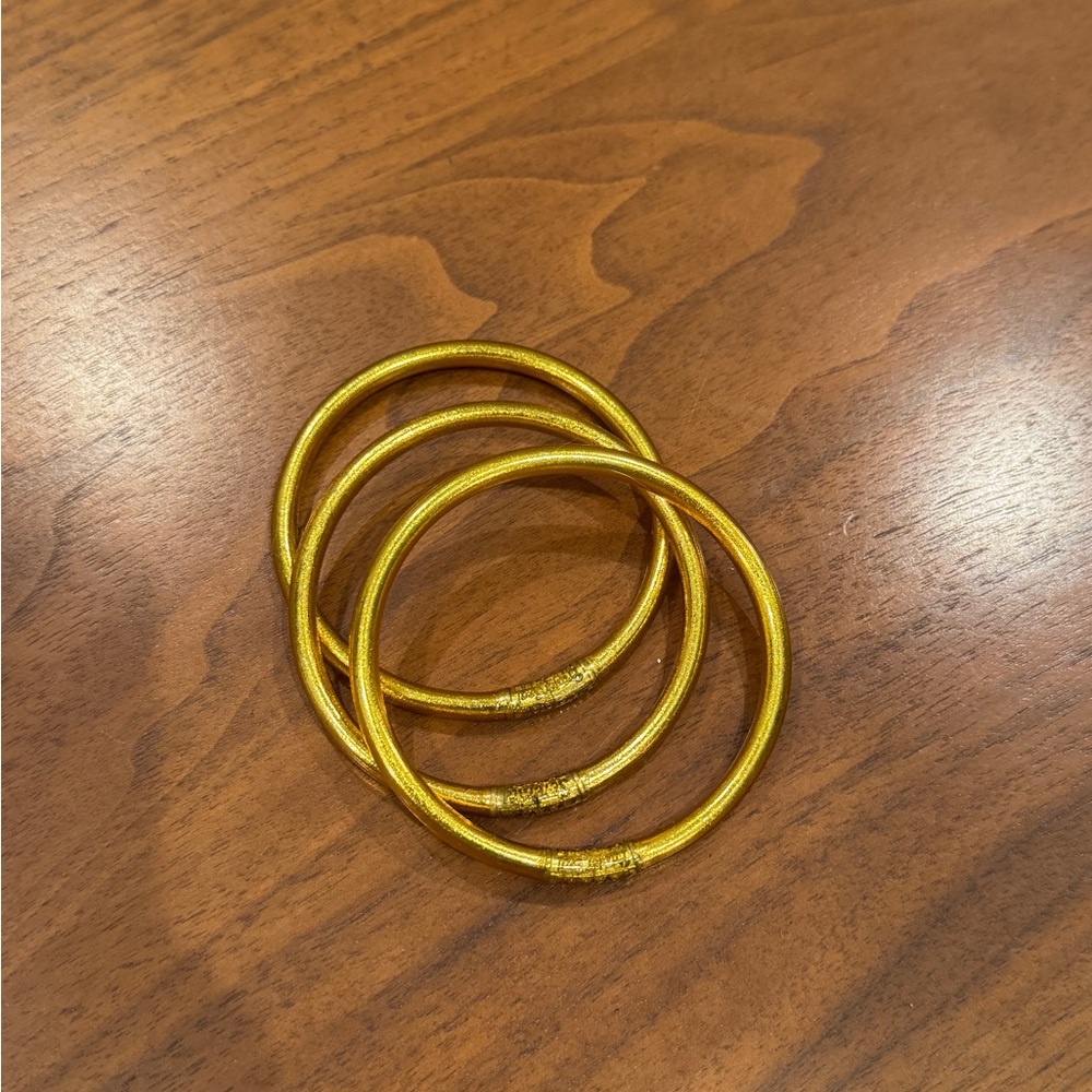Buddha girl Elegant Gold Bangles